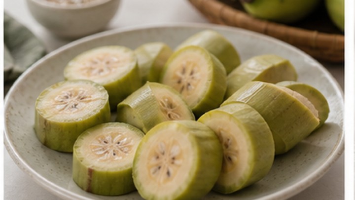 Chuối xanh luộc